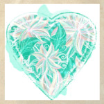 Узор с мятным сердцем