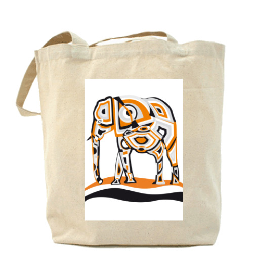 Сумка шоппер с принтом африка