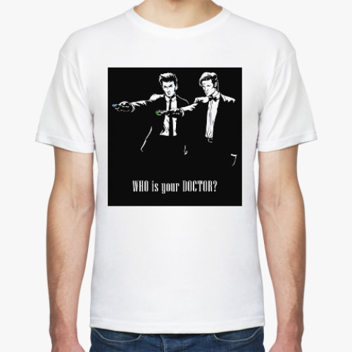 Футболка с принтом WHO is your DOCTOR?