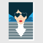 Француженка, фэшн иллюстрация