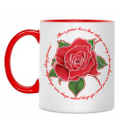 Двухцветная кружка Rose