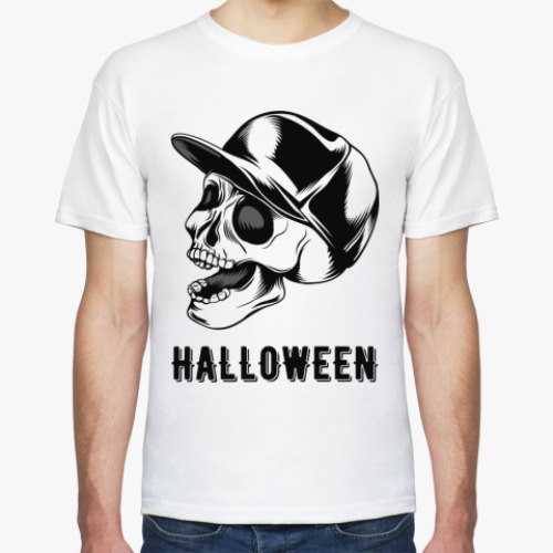 Футболка Baseball Cap Skull Halloween