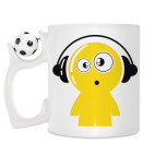 Кружка с футбольным мячиком