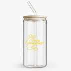 Банка с бамбуковой крышкой