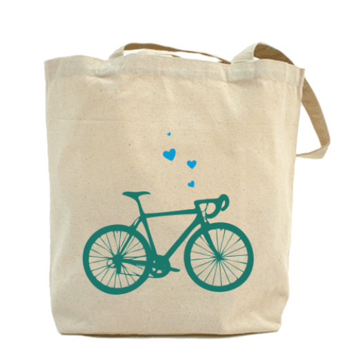 Сумка шоппер с принтом Love velo