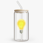 Банка с бамбуковой крышкой