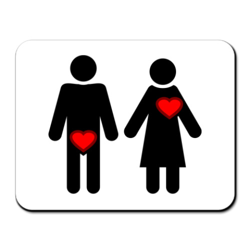 Коврик для мыши Мужчина и женщина