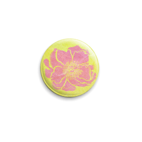 Значок 25мм  Pale Flower