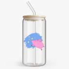 Банка с бамбуковой крышкой