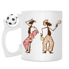 Кружка с футбольным мячиком