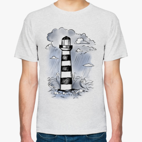 Футболка с принтом Маяк