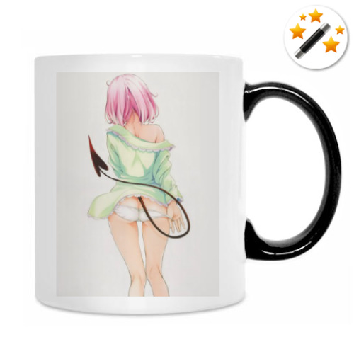 Кружка-хамелеон с принтом Anime art