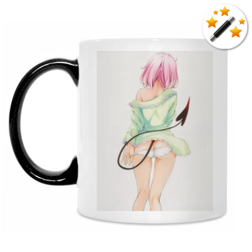 Кружка-хамелеон с принтом Anime art