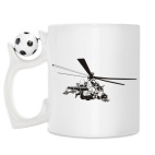 Кружка с футбольным мячиком