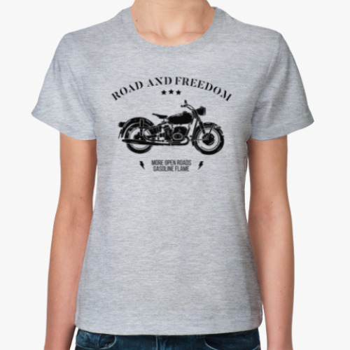 Женская футболка Король дорог (мотоцикл)