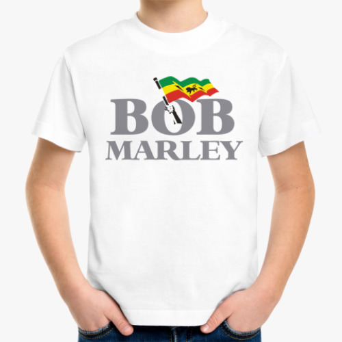 Детская футболка с принтом Bob Marley