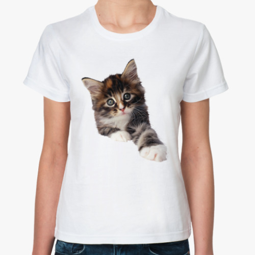 Классическая футболка Котёнок