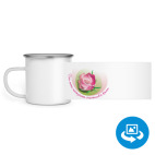 Кружка металлическая белая (круговая запечатка)