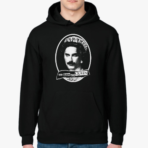 Толстовка худи с принтом God save the Queen