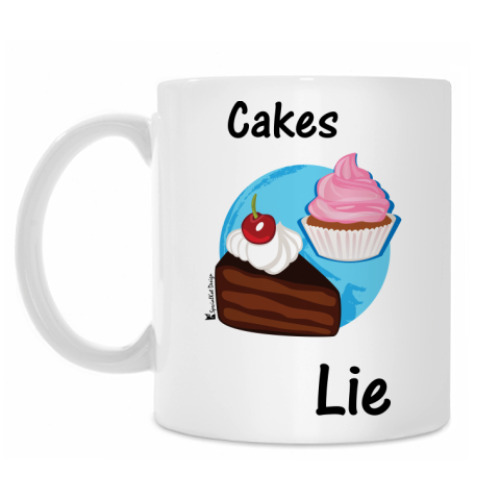 Кружка Cakes lie!
