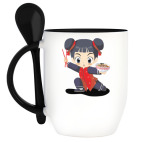 Кружка с ложкой