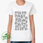 Коллекция смешных кактусов в горшочках