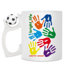 Кружка с футбольным мячиком