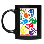 Кружка цветная UV-DTF