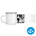 Кружка металлическая белая (круговая запечатка)