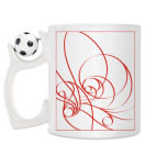 Кружка с футбольным мячиком