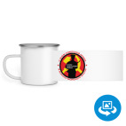 Кружка металлическая белая (круговая запечатка)