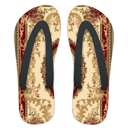 Шлепанцы (сланцы) с принтом  ковёр :)