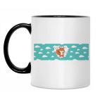 Кружка двухцветная