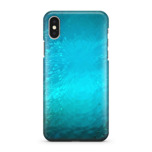 Чехол для iPhone X ' Голубая вода'.
