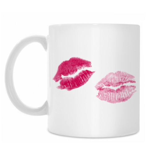 Кружка с принтом Поцелуи