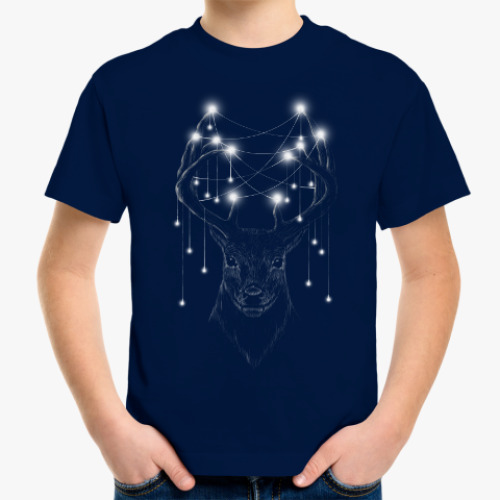 Детская футболка Новогодний олень X-mas Deer