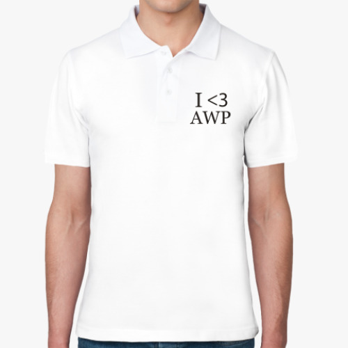 Рубашка поло Я люблю AWP (CS)