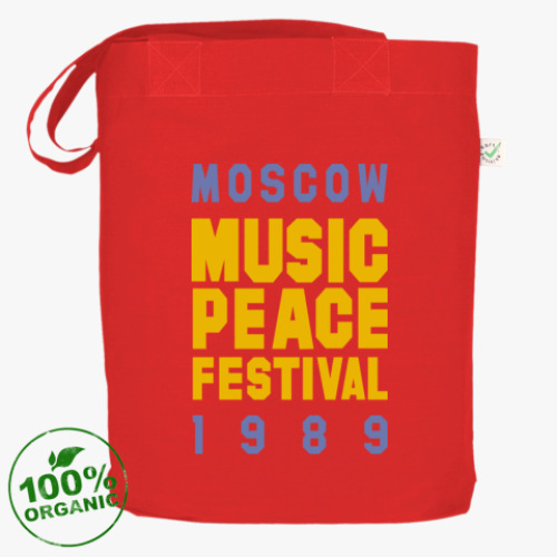 Сумка шоппер с принтом Moscow MUSIC PEACE Fest