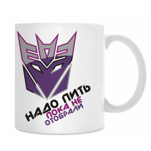 Кружка с принтом десептикон
