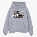 Толстовка худи оверсайз