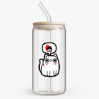 Банка с бамбуковой крышкой