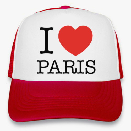 Кепка-тракер I Love Paris
