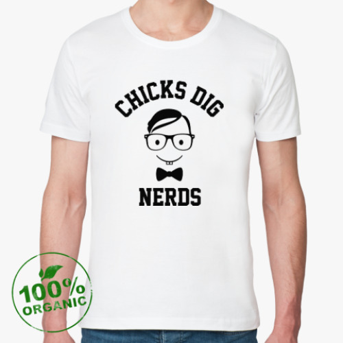 Футболка из органик-хлопка Chicks dig nerds