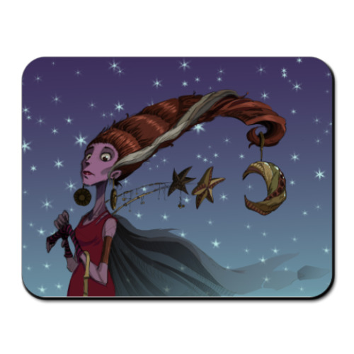 Коврик для мыши с принтом Ведьма ночи