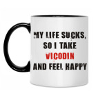 Кружка двухцветная