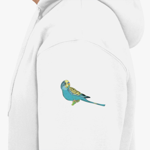 Толстовка худи с принтом parrot wavy