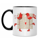 Кружка двухцветная