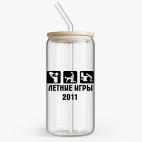 Банка с бамбуковой крышкой