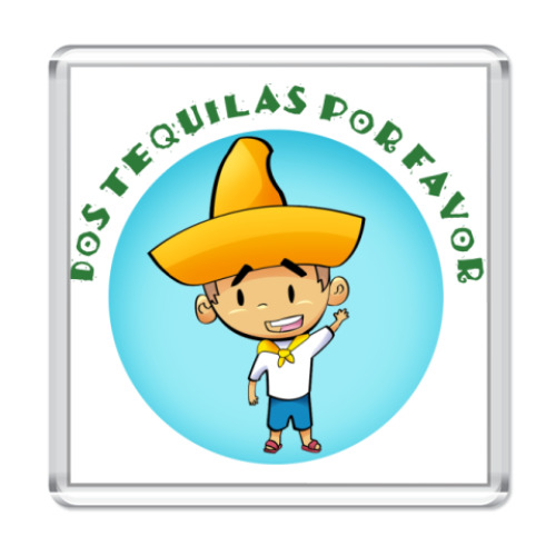 Магнит  'Dos Tequilas'