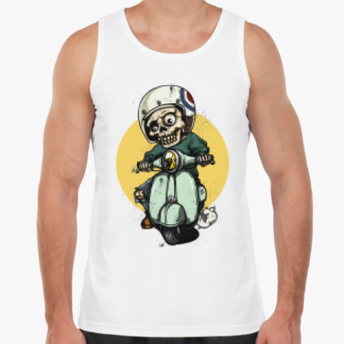 Майка с принтом Мертвый гонщик